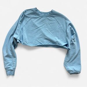SOLD : Alo Yoga Cropped Sweatshirt – Baby Blue